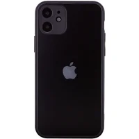 TPU+Glass чехол Matte Candy Full camera для Apple iPhone 11 (6.1") Черный