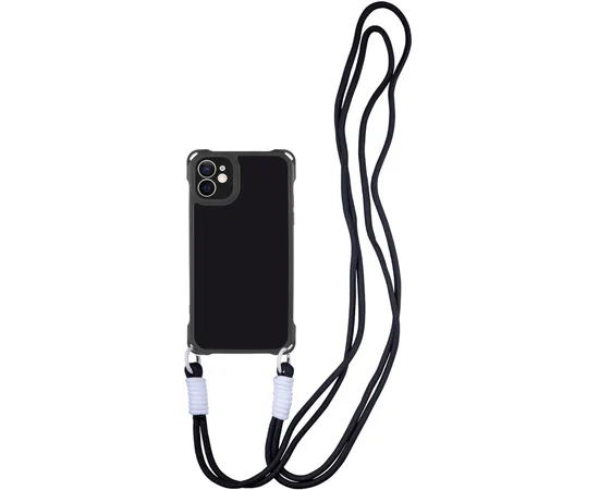 Чехол TPU CrossBody with straps для Apple iPhone 11 (6.1") Black