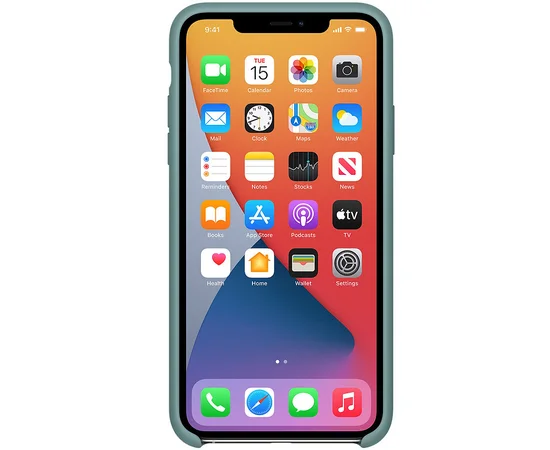 Чехол Silicone Case (AA) для Apple iPhone 11 (6.1") Зеленый / Cactus
