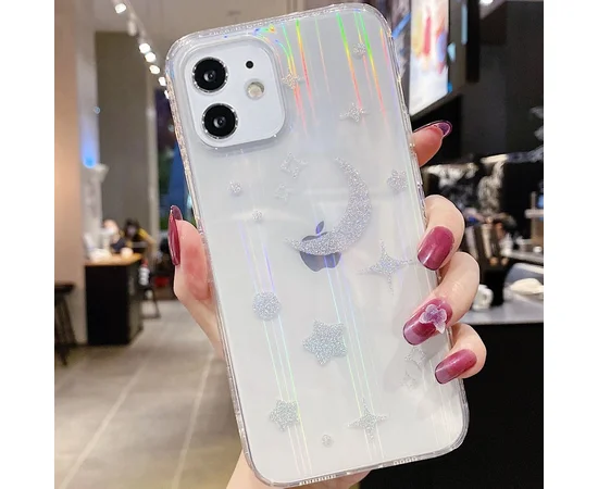 TPU+Glass чехол Aurora Space для Apple iPhone 11 (6.1") Месяц
