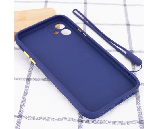 Чехол TPU Square Full Camera для Apple iPhone 11 (6.1") Синий