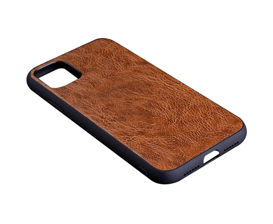 Кожаный чехол PU Retro classic для Apple iPhone 11 (6.1") Коричневый