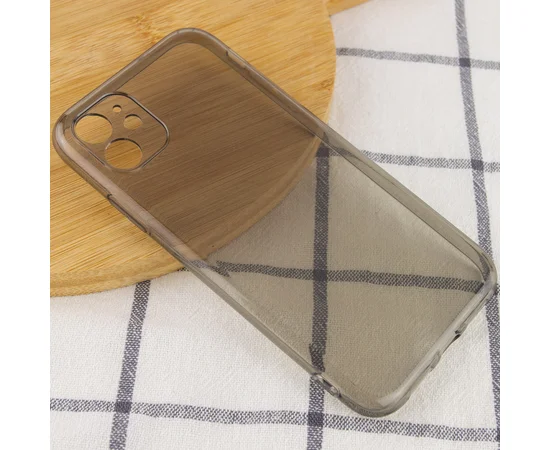 Матовый полупрозрачный TPU чехол с защитой камеры для Apple iPhone 11 (6.1") Черный / Black