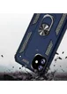 Ударопрочный чехол Serge Ring магнитный держатель для Apple iPhone 11 (6.1") Темно-синий
