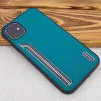TPU чохол SHENGO Textile series для Apple iPhone 11 (6.1 ") Зелений
