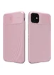 Карбоновая накладка Nillkin Camshield (со шторкой для камеры) для Apple iPhone 11 (6.1") Розовый / Pink