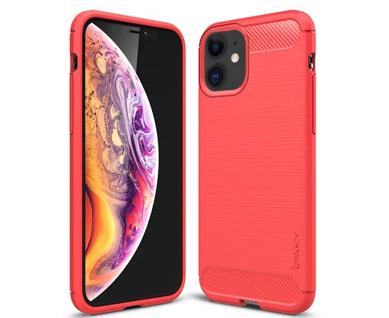 TPU чехол iPaky Slim Series для Apple iPhone 11 (6.1") Красный