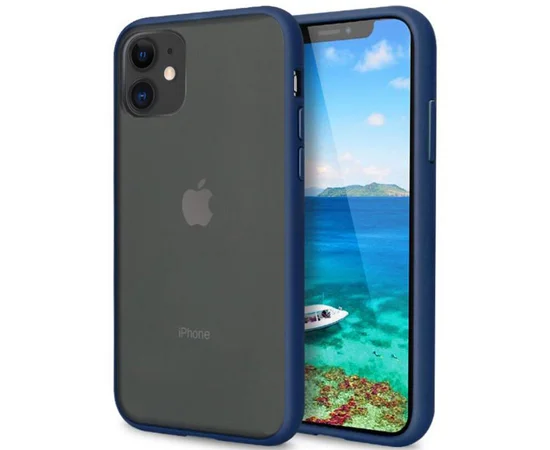 TPU чехол LikGus Maxshield для Apple iPhone 11 (6.1") Синий