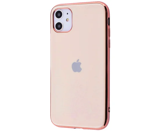 TPU чехол Matte LOGO для Apple iPhone 11 (6.1") Розовый / Rose Gold
