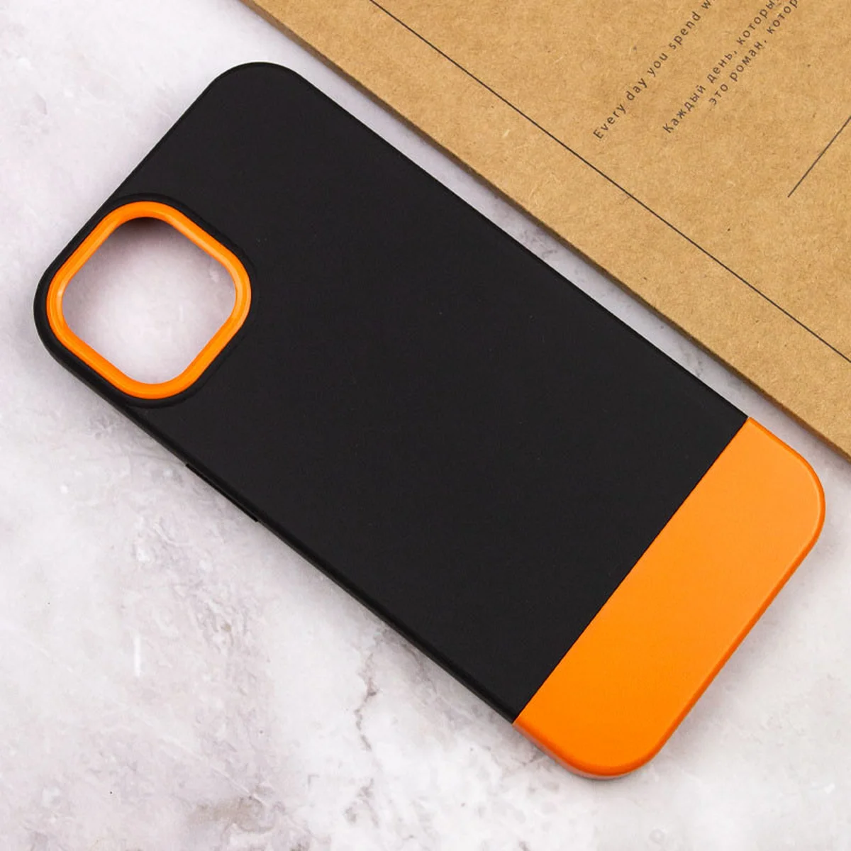 Чохол TPU+PC Bichromatic для Apple iPhone 11 (6.1") Black / Orange