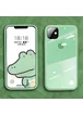 TPU+Glass чехол GLOSSY Logo series для Apple iPhone 11 (6.1") Салатовый / Light green