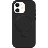 Чехол Silicone Case Full Protective NO LOGO with Ring для Apple iPhone 11 (6.1") Black