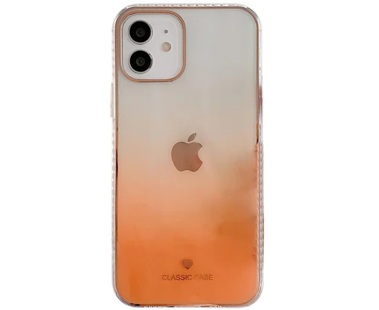 TPU+Glass чехол Aurora Classic для Apple iPhone 11 (6.1") Оранжевый