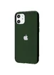 TPU чехол Matte LOGO для Apple iPhone 11 (6.1") Зеленый / Dark Green