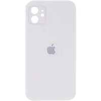 Чехол Silicone Case Square Full Camera Protective (AA) для Apple iPhone 11 (6.1") Белый / White