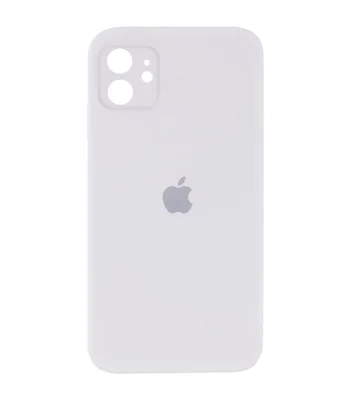 Чехол Silicone Case Square Full Camera Protective (AA) для Apple iPhone 11 (6.1") Белый / White