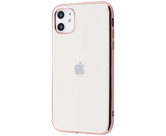 TPU чехол GLOSSY LOGO для Apple iPhone 11 (6.1") Розовый / Rose Gold