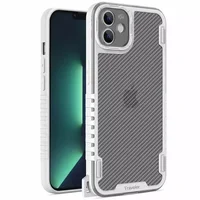 Чехол TPU+PC TRAVEL Carbon для Apple iPhone 11 (6.1") Белый