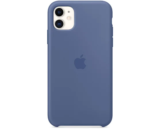 Чехол Silicone case (AAA) для Apple iPhone 11 (6.1") Синий / Linen Blue