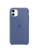 Чехол Silicone case (AAA) для Apple iPhone 11 (6.1") Синий / Linen Blue