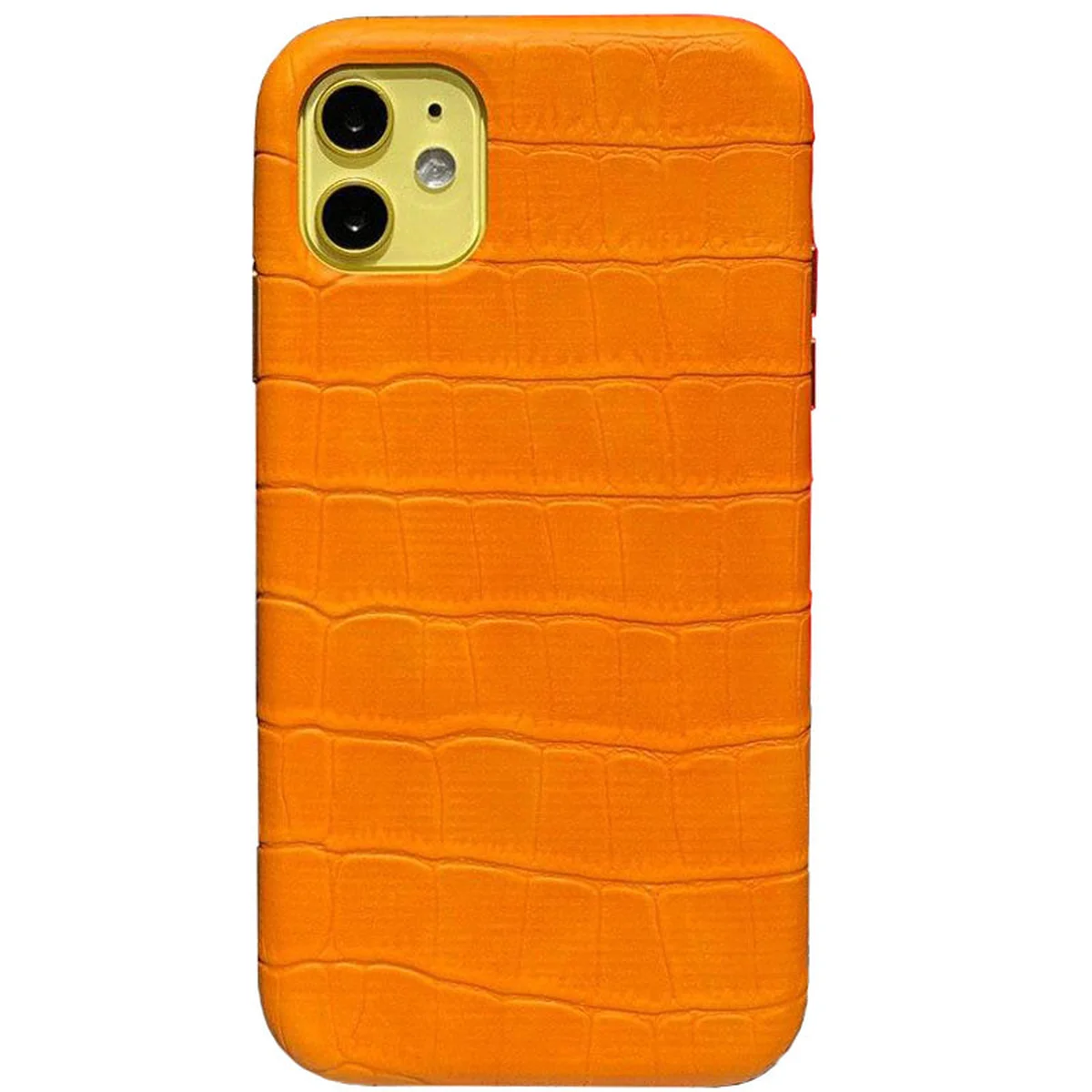 Шкіряний чохол Croco Leather для Apple iPhone 11 (6.1 ") Yellow