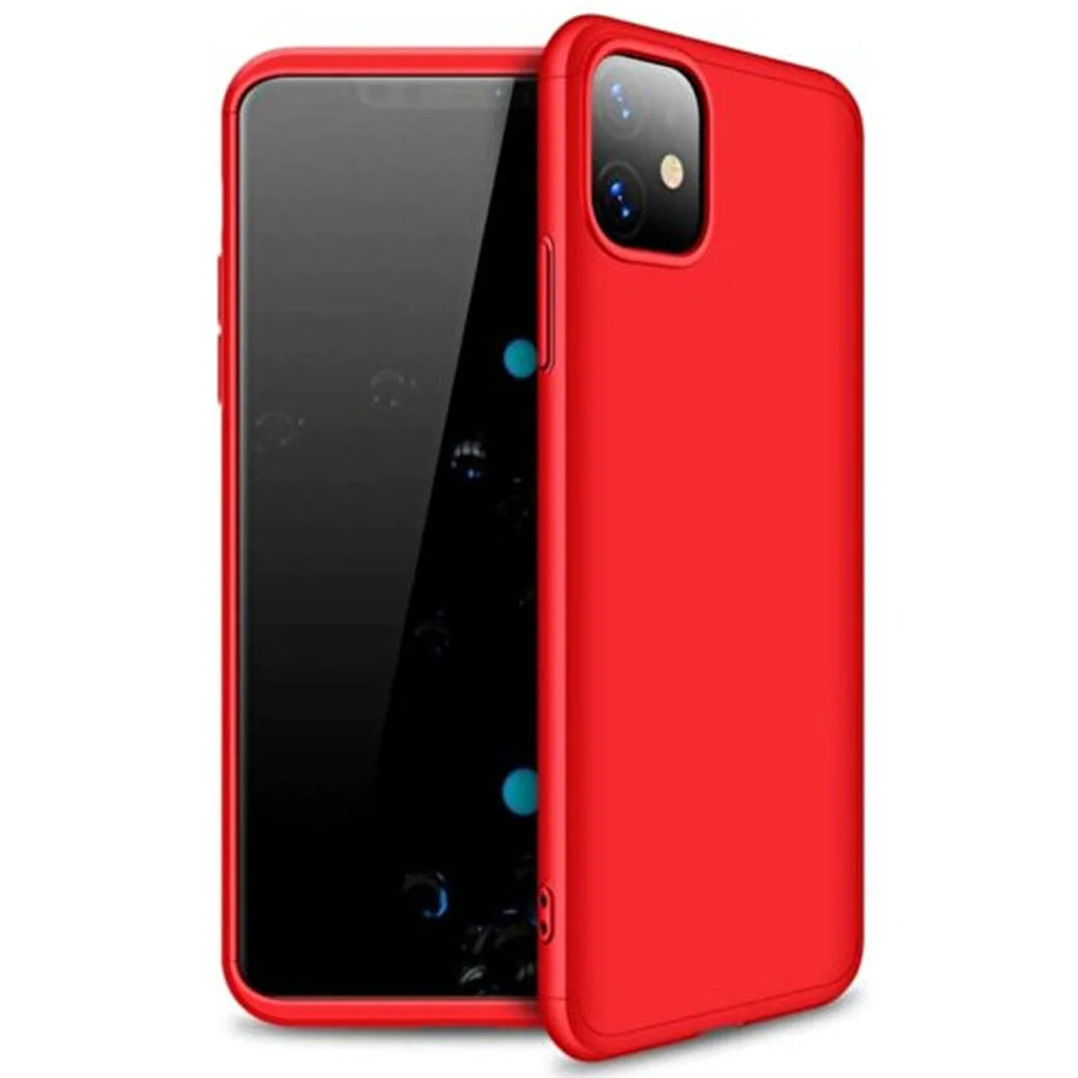 Пластиковая накладка GKK LikGus 360 градусов (opp) для Apple iPhone 11 (6.1") Красный