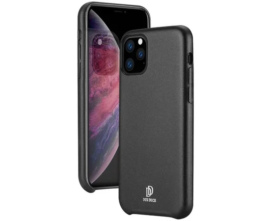 Кожаная накладка Dux Ducis для Apple iPhone 11 (6.1") Черный