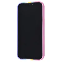 Чохол Silicone case Full Rainbow для Apple iPhone 11 (6.1 ") Рожевий / Бузковий