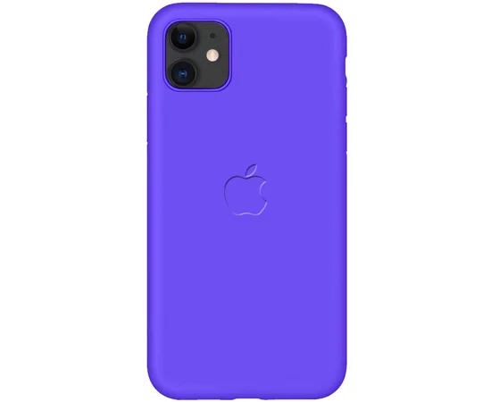 Чехол-накладка Soft-touch logo series для Apple iPhone 11 (6.1") Фиолетовый / Violet