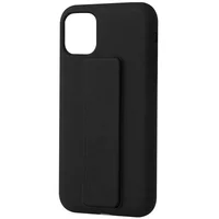 Чохол Silicone Case Hand Holder для Apple iPhone 11 (6.1 ") Чорний / Black