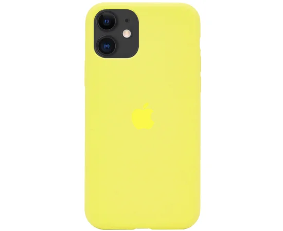 Чехол Silicone Case Full Protective (AA) для Apple iPhone 11 (6.1") Желтый / Bright Yellow