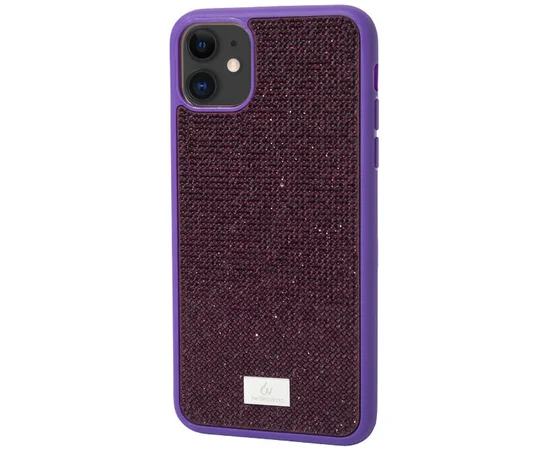 TPU чехол Bling World Grainy Diamonds для Apple iPhone 11 (6.1") Фиолетовый