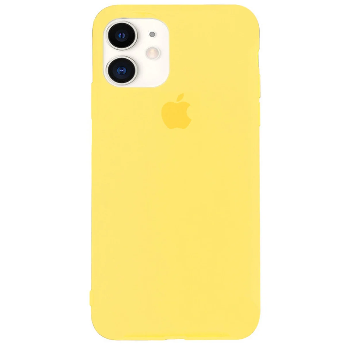 Чехол Silicone case (A) (с закрытым низом) для Apple iPhone 11 (6.1") Желтый / Mellow Yellow