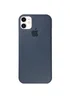 Чехол Silicone case (A) (с закрытым низом) для Apple iPhone 11 (6.1") Серый / Dark Grey