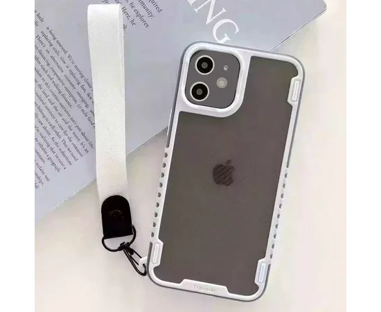 Чехол TPU+PC TRAVEL Carbon для Apple iPhone 11 (6.1") Белый