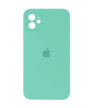 Чохол Silicone Case Square Full Camera Protective (AA) Apple iPhone 11 (6.1") Бірюзовий / Turquoise