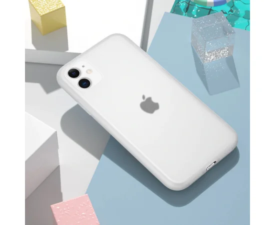 Силиконовый матовый полупрозрачный чехол для Apple iPhone 11 (6.1") Матовый / Matte