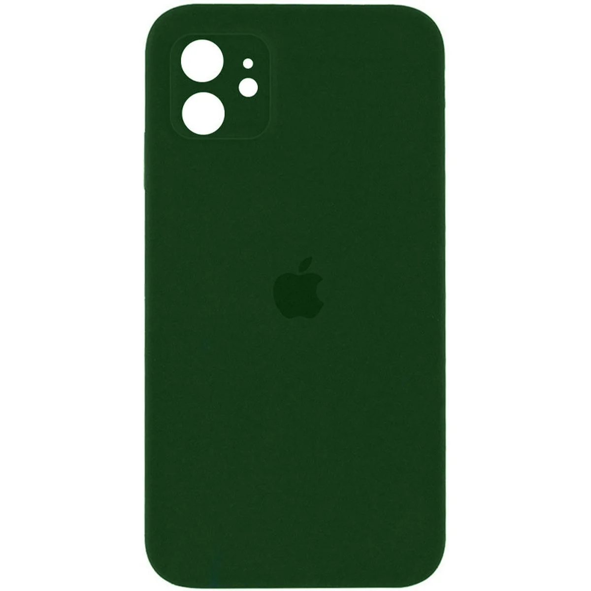 Чехол Silicone Case Square Full Camera Protective (AA) для Apple iPhone 11 (6.1") Зеленый / Army green