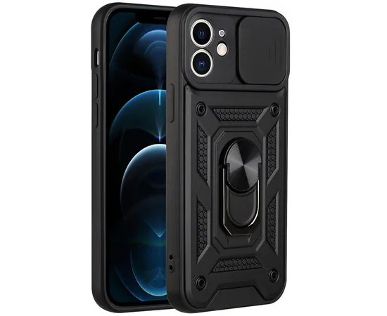 Чехол Ummi Camshield Serge Ring для Apple iPhone 11 (6.1") Черный