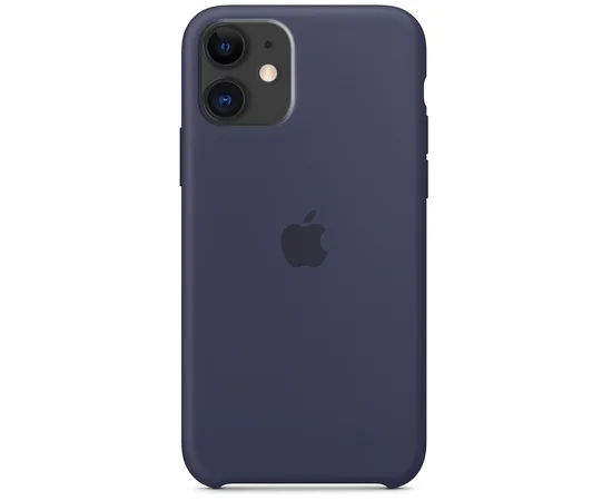 Чехол Silicone case (A) для Apple iPhone 11 (6.1") Синий / Midnight Blue