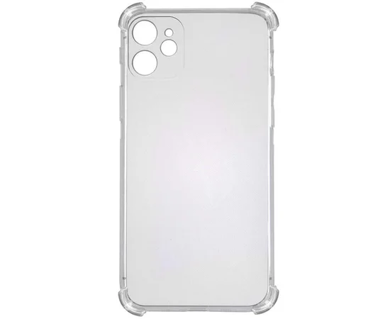 TPU чехол GETMAN Ease logo усиленные углы для Apple iPhone 11 (6.1") Серый (прозрачный)
