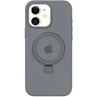 Чехол Silicone Case Full Protective with Ring для Apple iPhone 11 (6.1") Grey