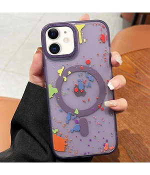 Чохол TPU+PC Flush with MagSafe для Apple iPhone 11 (6.1") Dark purple