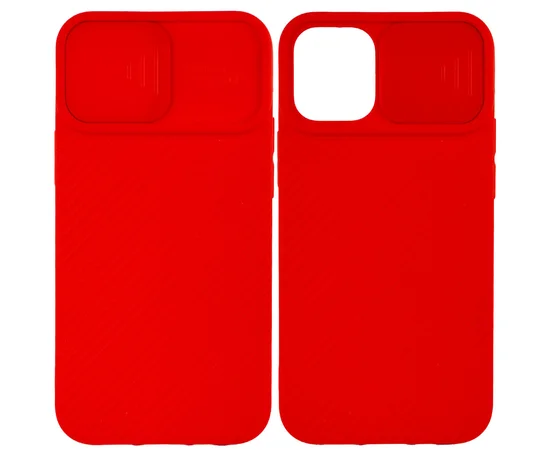 Чехол Camshield Square TPU со шторкой для камеры для Apple iPhone 11 (6.1") Красный