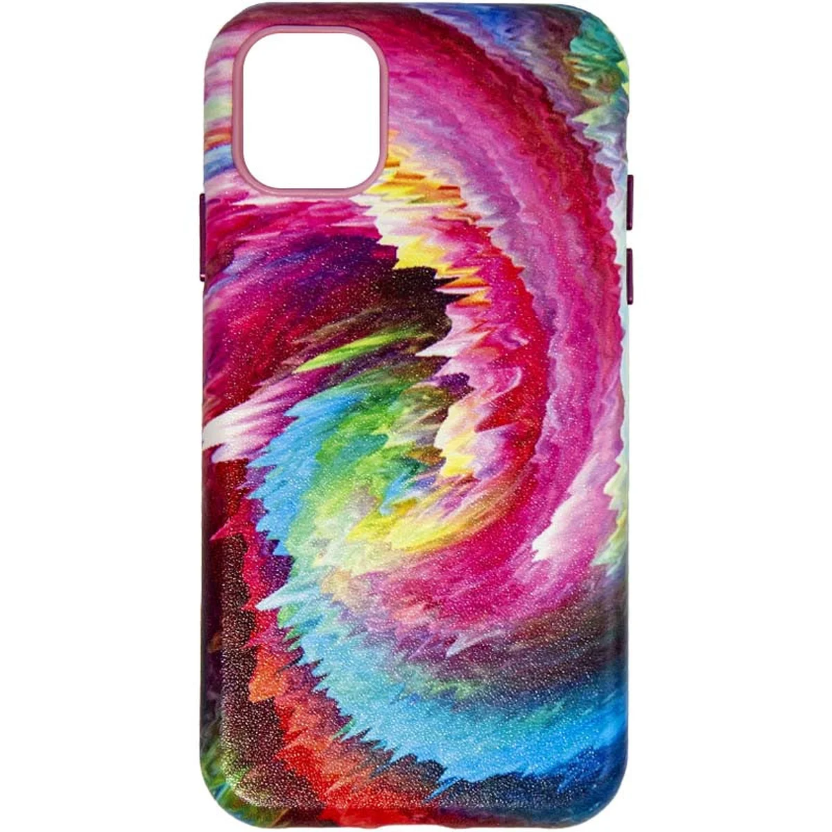 Кожаный чехол Colour Splash для Apple iPhone 11 (6.1") Pink / Blue