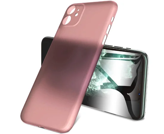 PP накладка LikGus Ultrathin 0,3 mm для Apple iPhone 11 (6.1") Розовый