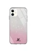 TPU+Glass чехол Swarovski для Apple iPhone 11 (6.1") Розовый