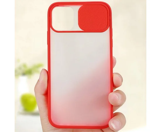 Чехол Camshield mate TPU со шторкой защищающей камеру для Apple iPhone 11 (6.1") Красный