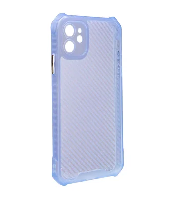 Чехол TPU Ease Carbon color series для Apple iPhone 11 (6.1") Синий / Прозрачный