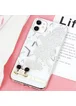 TPU+Glass чехол TYBOMB Dimond Brand для Apple iPhone 11 (6.1") Белый/Микки Маус